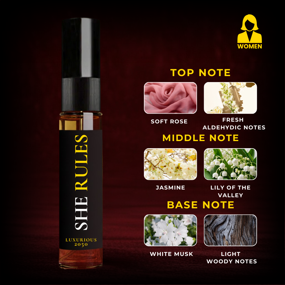 SHE RULES – Confidence in a Bottle